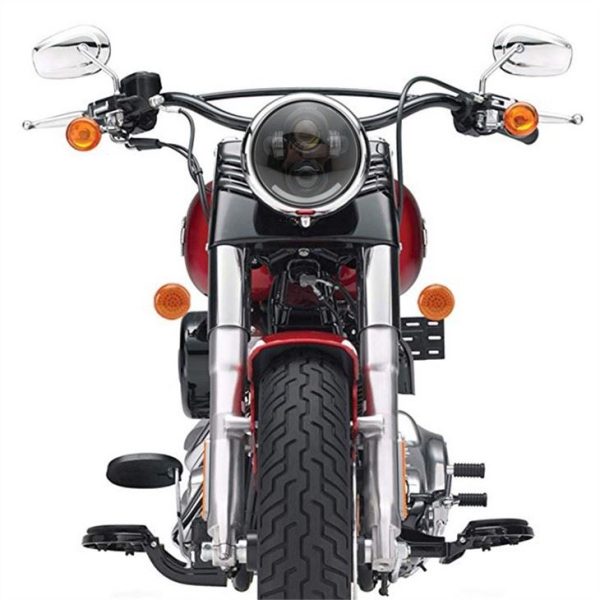 High Lumen Motorcycle Led Projector Headlights 5.75'' អំពូលភ្លើងអំពូលភ្លើងអំពូល LED HELD 12V សម្រាប់ Harley Davidson - ធម្ផារម្ផន៍ 3