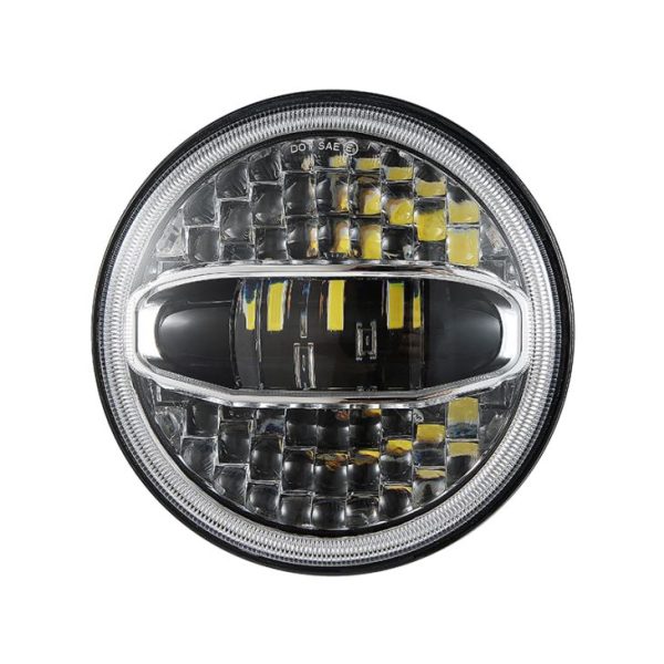 Dipimpin 7 Lampu depan inci untuk Jeep Wrangler JK dan Harley