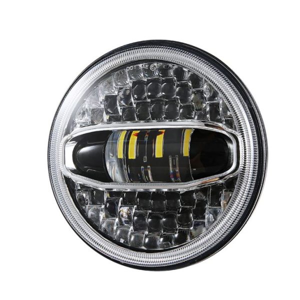 Dipimpin 7 Lampu depan inci untuk Jeep Wrangler JK dan Harley - Imej 2