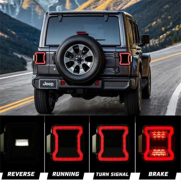 ពន្លឺភ្លើងអំពូល LED សម្រាប់ Jeep Wrangler JL 2018+ & Wrangler គ្មានដែនកំណត់ JL - ធម្ផារម្ផន៍ 2