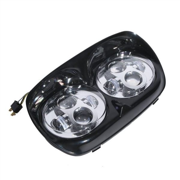„Morsun 5.75inch“ dvigubas LED priekinis žibintas, skirtas „Harley Road Glide Ultra Motorbike“ projektoriaus priekiniams žibintai - Vaizdas 2