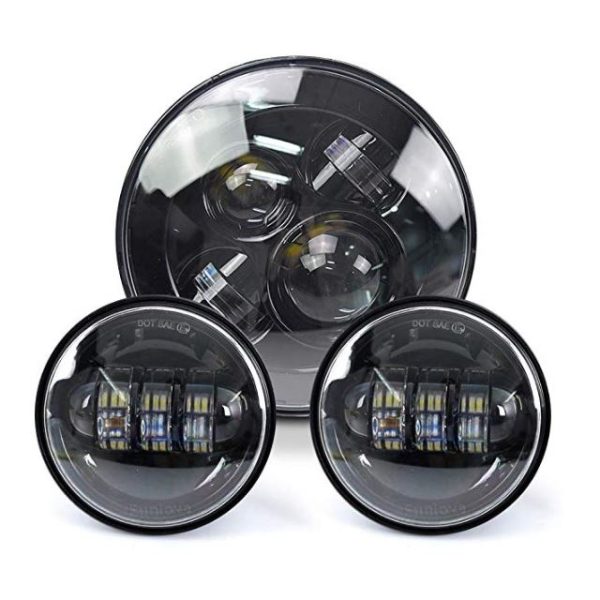 مصباح Morsun Auto الأمامي لقطع غيار هارلي ديفيدسون موتو 7 المصباح LED بوصة LED