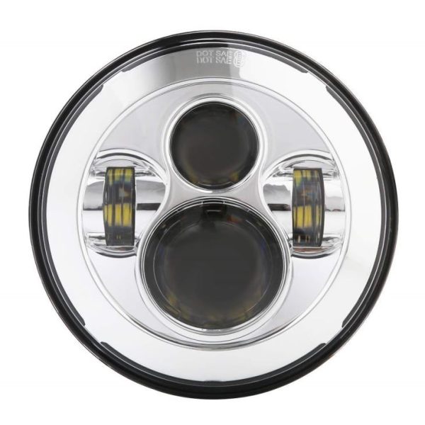 مصباح Morsun Auto الأمامي لقطع غيار هارلي ديفيدسون موتو 7 المصباح LED بوصة LED - صورة 2