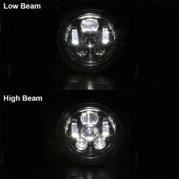 Morsun Black Chrome Tur 7 İnç LED far 12V kapalı kiriş LED 7 İnç far - İmaj 4