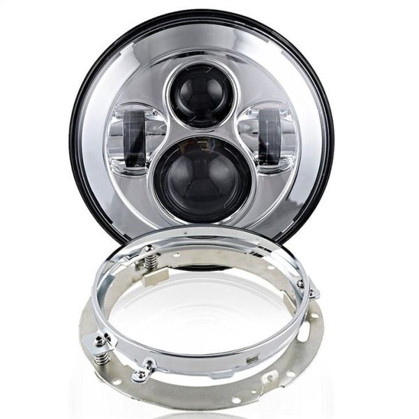 MORSUN Adapter Adapter Ring Montain Black Chrome za Harley Davidson - Slika 2