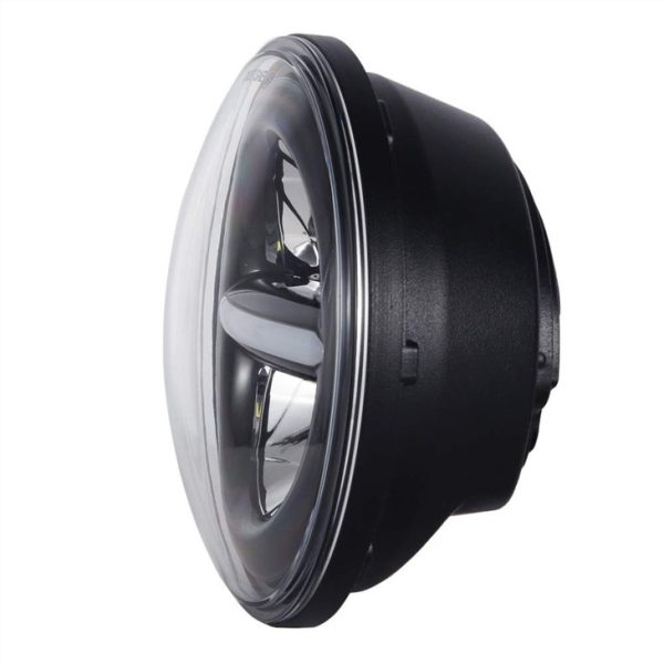 „Morsun Round LED“ priekiniai žibintai su „Halo Angel Eyes“ DRL priekiniu žibintu Jeep Wrangler Jk - Vaizdas 3