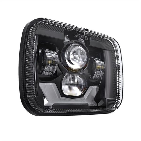 Ang bag-ong istilo 5x7 pulgada ang nanguna sa headlight alang sa Jeep Cherokee XJ Headlamp nga adunay Spl Drl ug i-signal