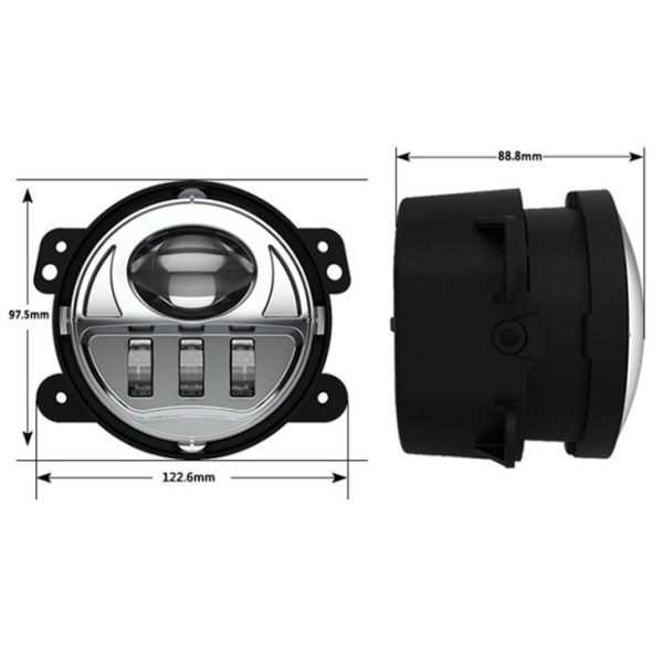 Bag-o nga mga accessories sa JL Car sa JL ang LED Fog Light 4 Pulgada jl fog nga suga alang sa 2018 2019 Jeep jl - Hulagway 6