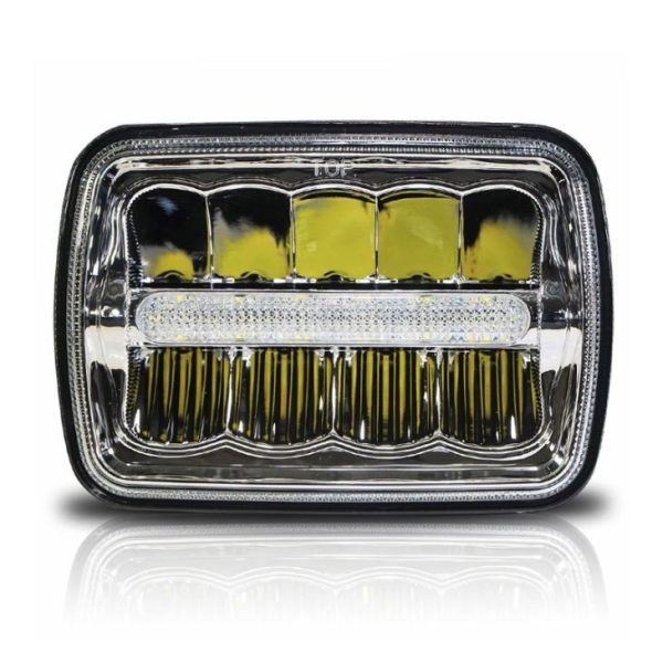 Ang rektanggulo nanguna sa mga headlight