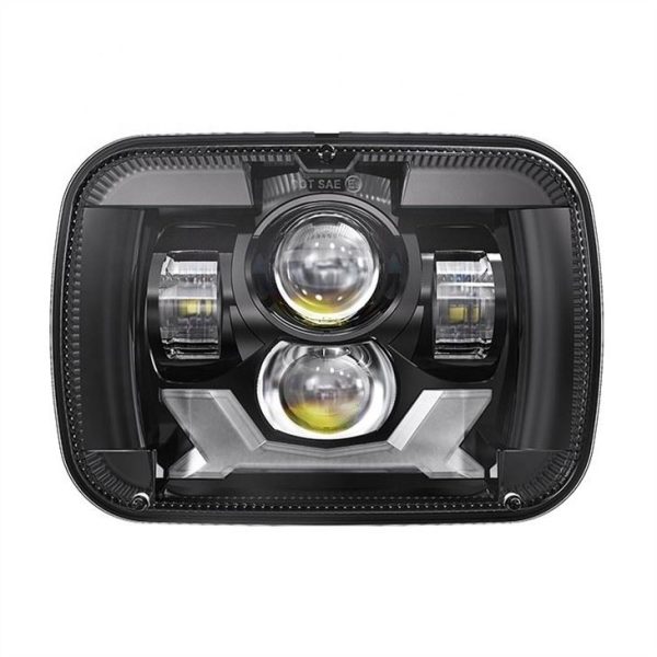 Rectangula 5x7 Farurile LED Jeep Cherokee XJ Jeep Wrangler YJ Truck GMC Farurile GMC - Imagine 4