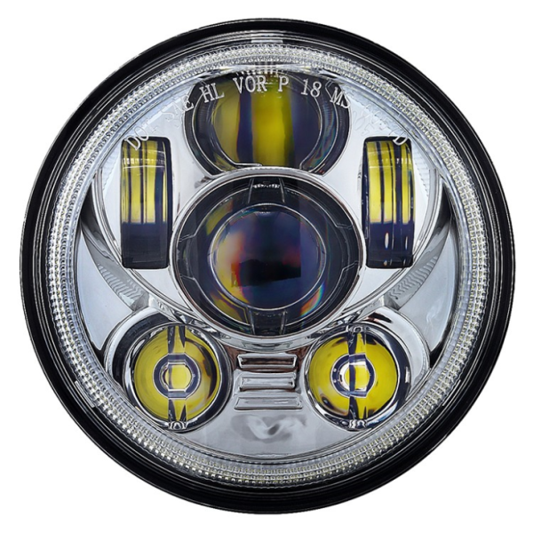 New Daytime Running Light Angel Eyes Halo 5.75 Inch Led Headlight For Harley - Image 2