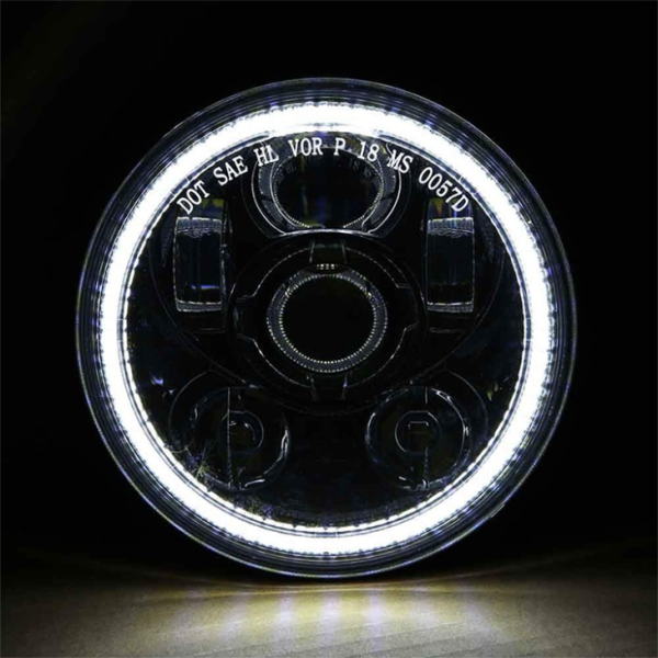 New Daytime Running Light Angel Eyes Halo 5.75 Inch Led Headlight For Harley - Image 5