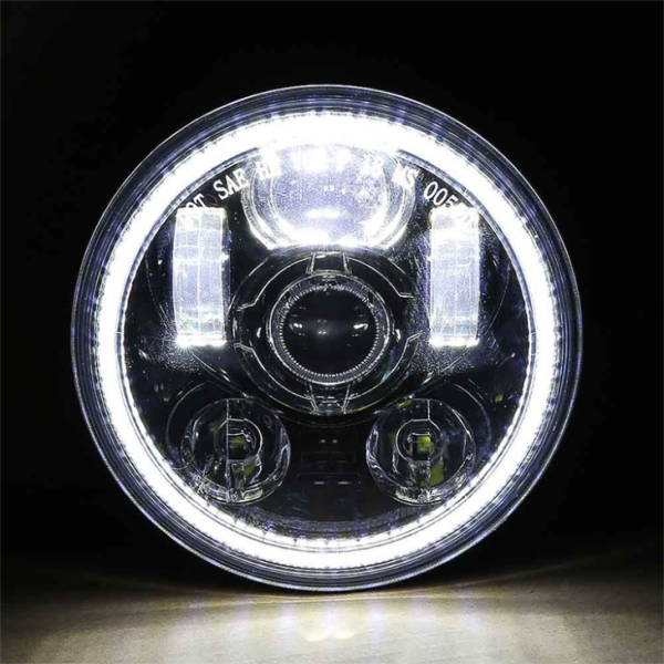 New Daytime Running Light Angel Eyes Halo 5.75 Inch Led Headlight For Harley - Image 7