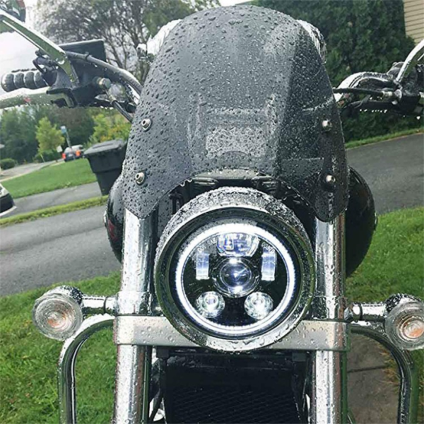 New Daytime Running Light Angel Eyes Halo 5.75 Inch Led Headlight For Harley - Image 8