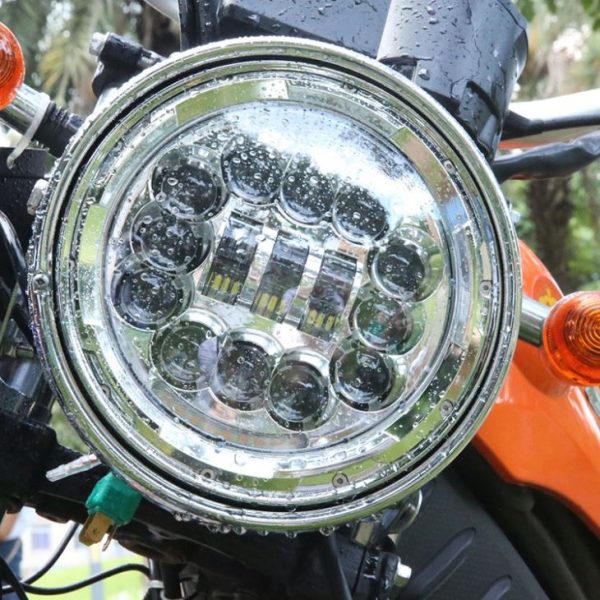 Ronde 7 Inch 90W LED -motorfiets koplamp 12V H4 LED -licht - Afbeelding 6