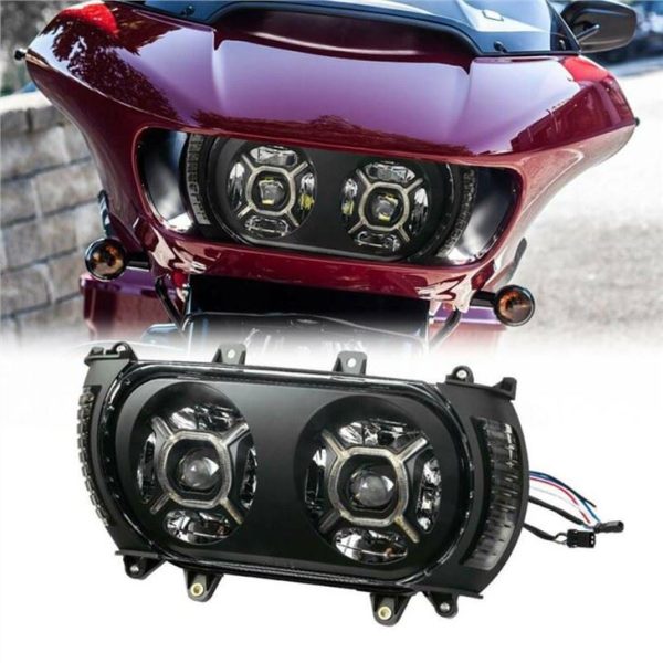 2015-2020 Harley Road Glide Led Headlight Upgrade With Turn Signals And DRL