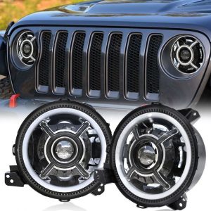 For Jeep Wrangler JL 2018 2019 9 Inch Headlight For Jeep Gladiator 2020 Headlights