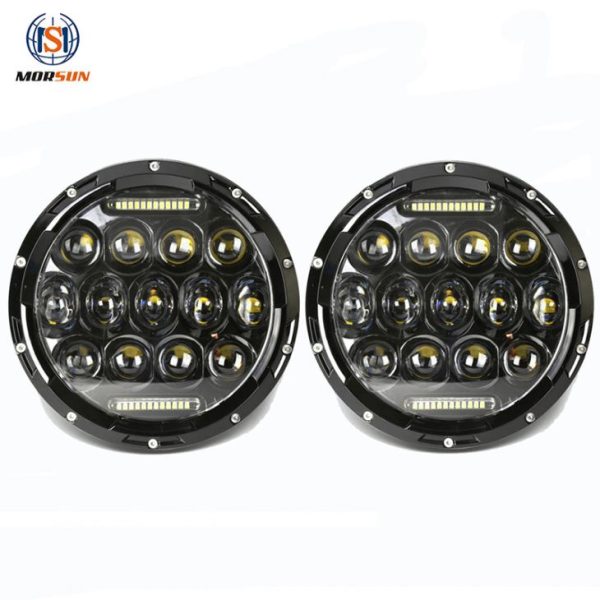Honeycomb Design 7 Inch Led Lights For Jeep JK Wrangler With Hi Lo Beam And Drl