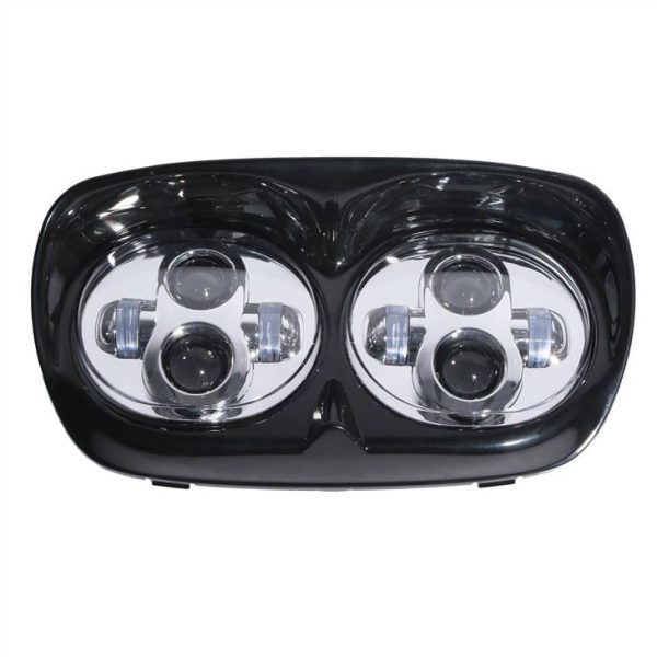 Morsun 5.75inch Dual LED Headlight For Harley Road Glide Ultra Motorbike Projector Headlights